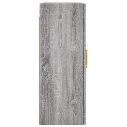 Wall Mounted Cabinet Grey Sonoma 69,5x34x90 cm