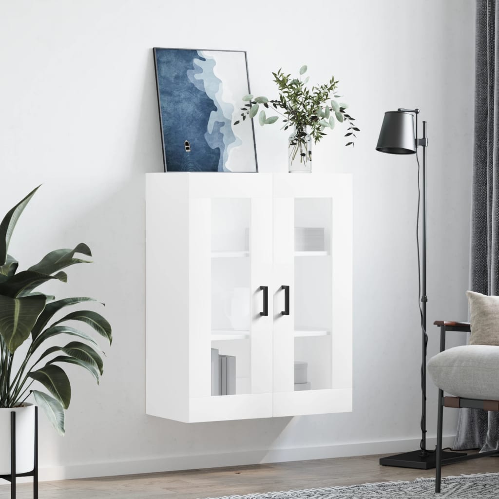 Wall Mounted Cabinet White 69,5x34x90 cm