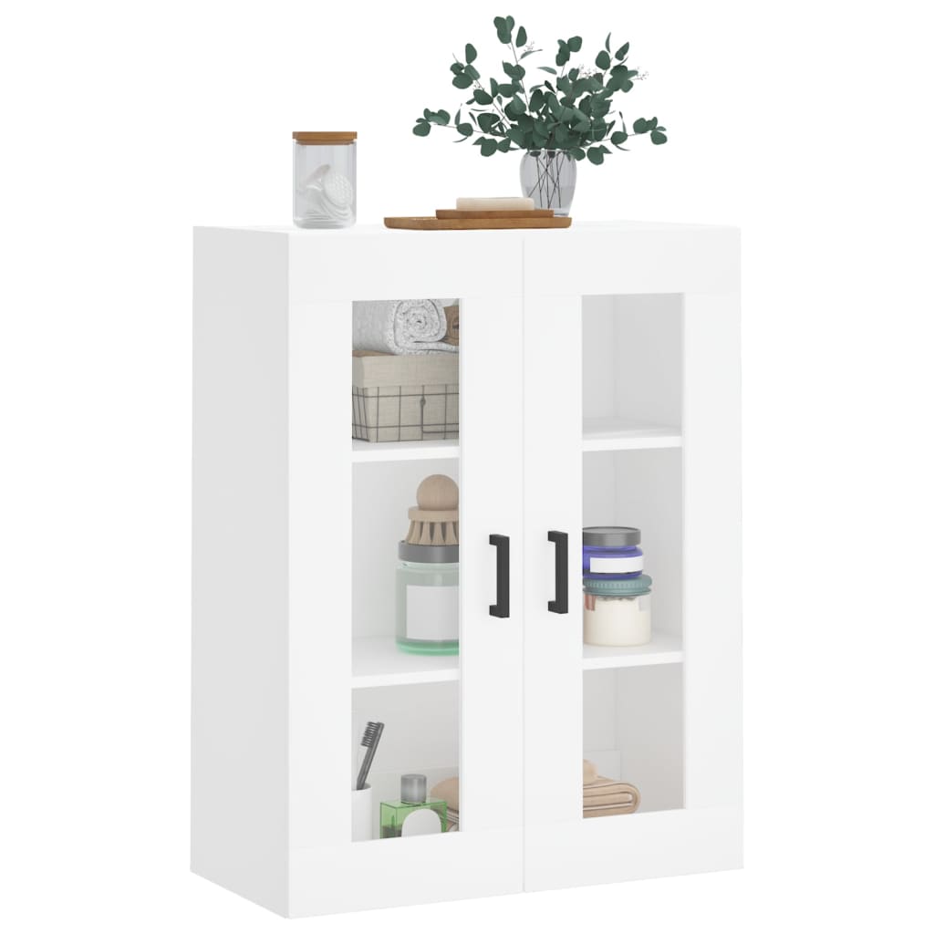 Wall Mounted Cabinet White 69,5x34x90 cm