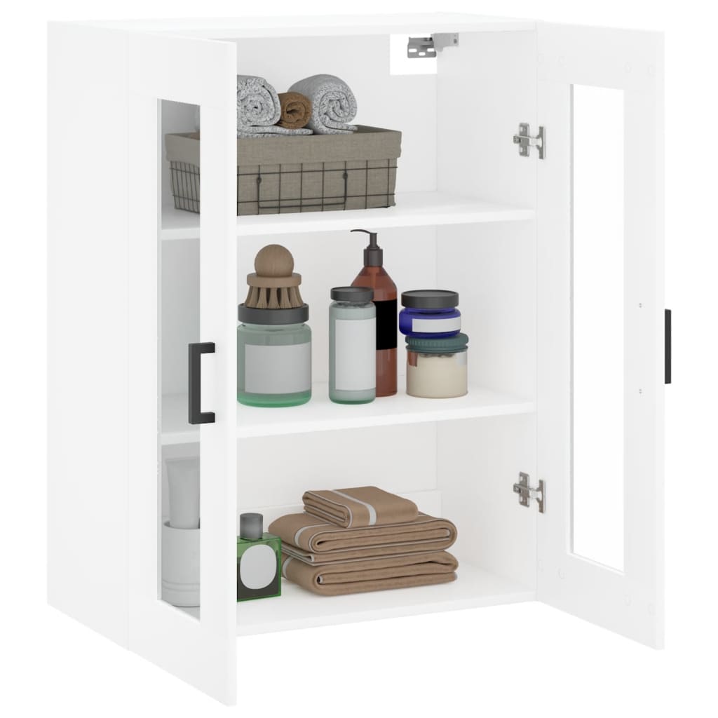 Wall Mounted Cabinet White 69,5x34x90 cm