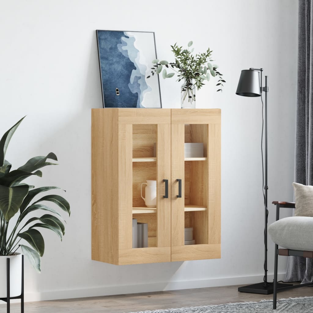 Wall Mounted Cabinet Sonoma Oak 69,5x34x90 cm
