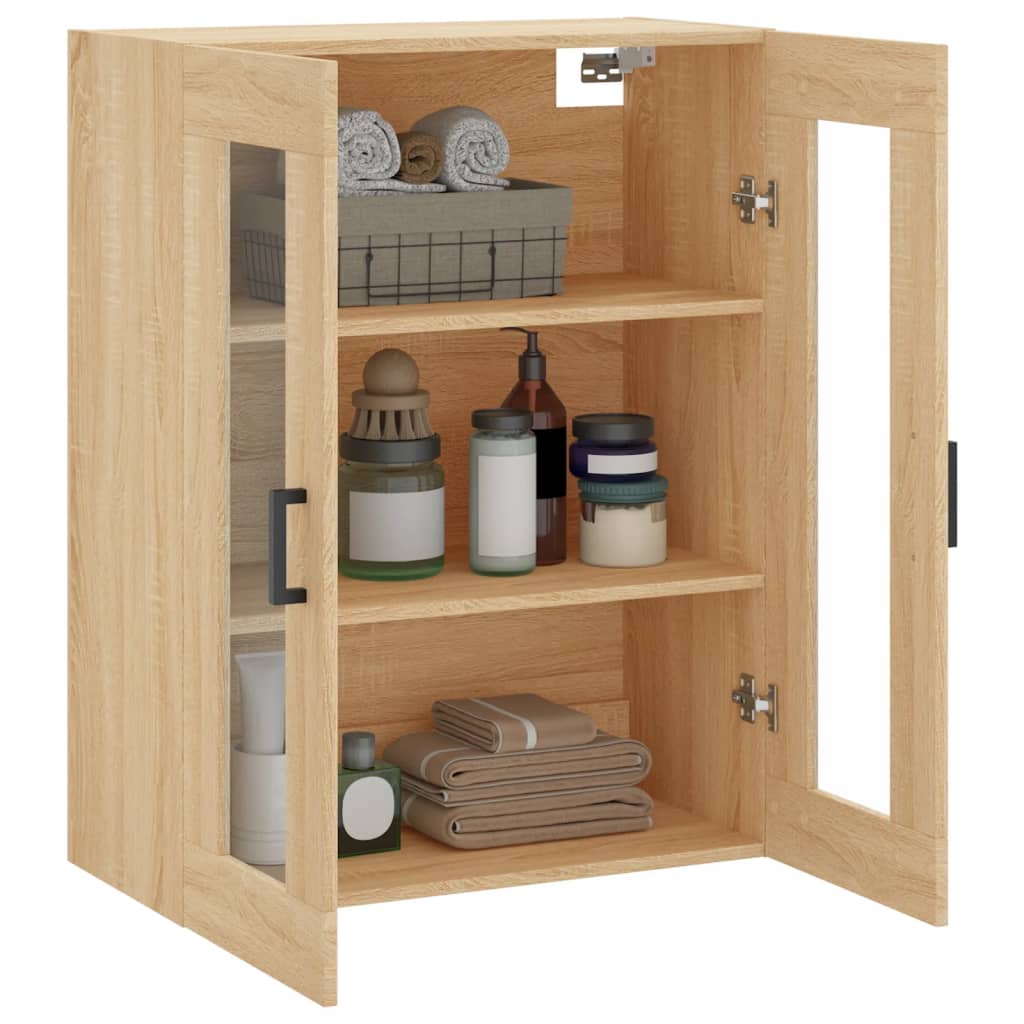 Wall Mounted Cabinet Sonoma Oak 69,5x34x90 cm