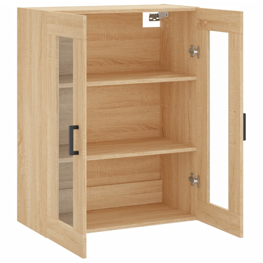 Wall Mounted Cabinet Sonoma Oak 69,5x34x90 cm