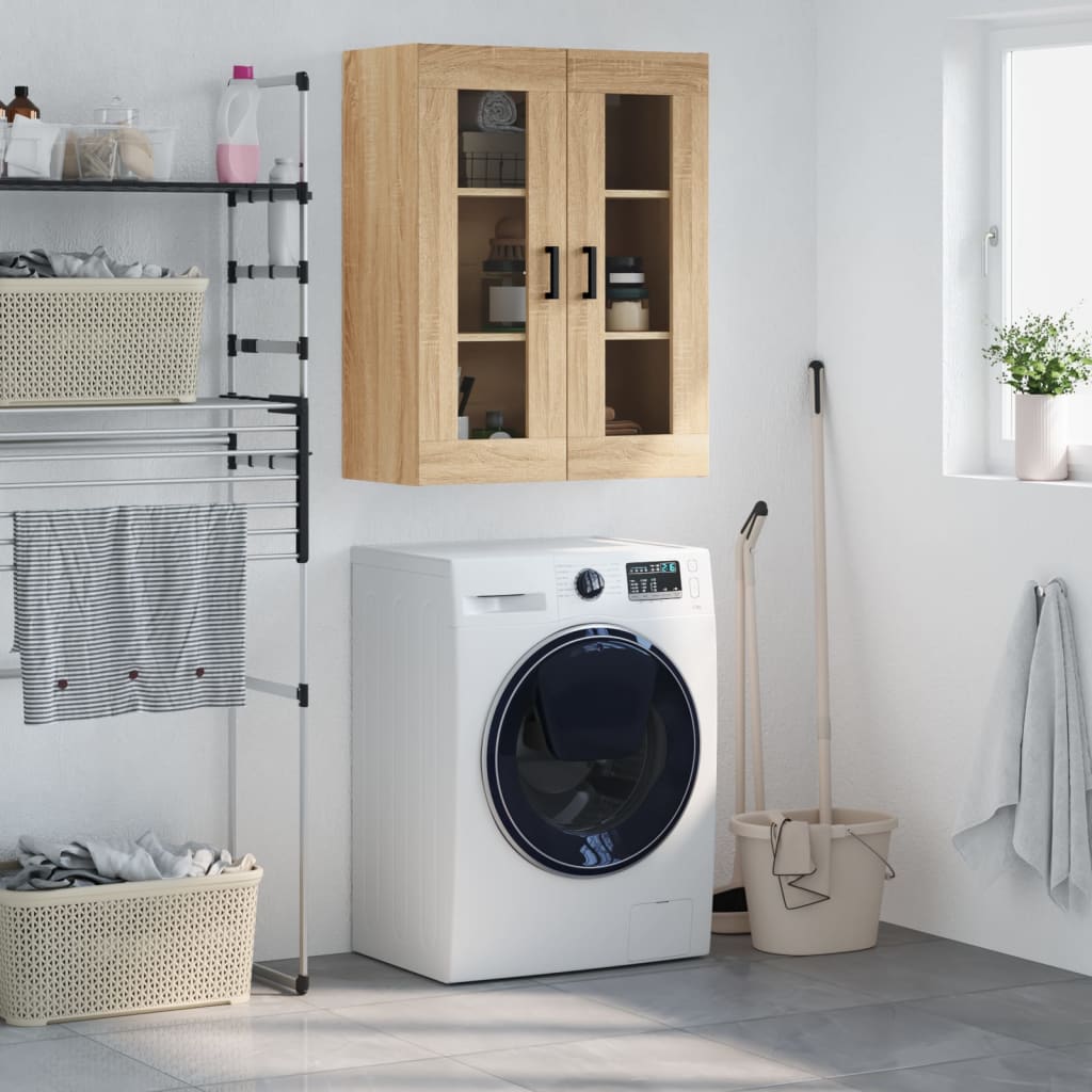 Wall Mounted Cabinet Sonoma Oak 69,5x34x90 cm