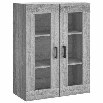 Wall Mounted Cabinet Grey Sonoma 69,5x34x90 cm