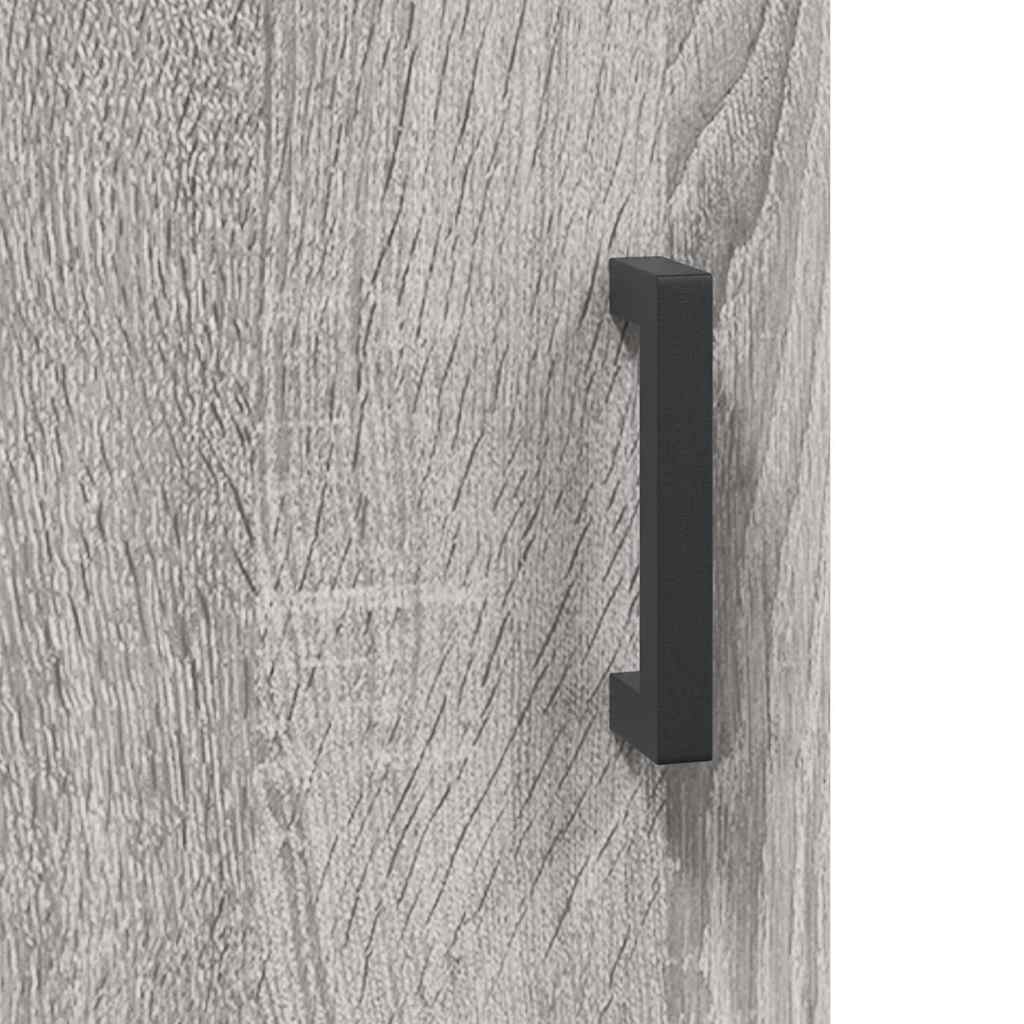 Wall Mounted Cabinet Grey Sonoma 69,5x34x90 cm