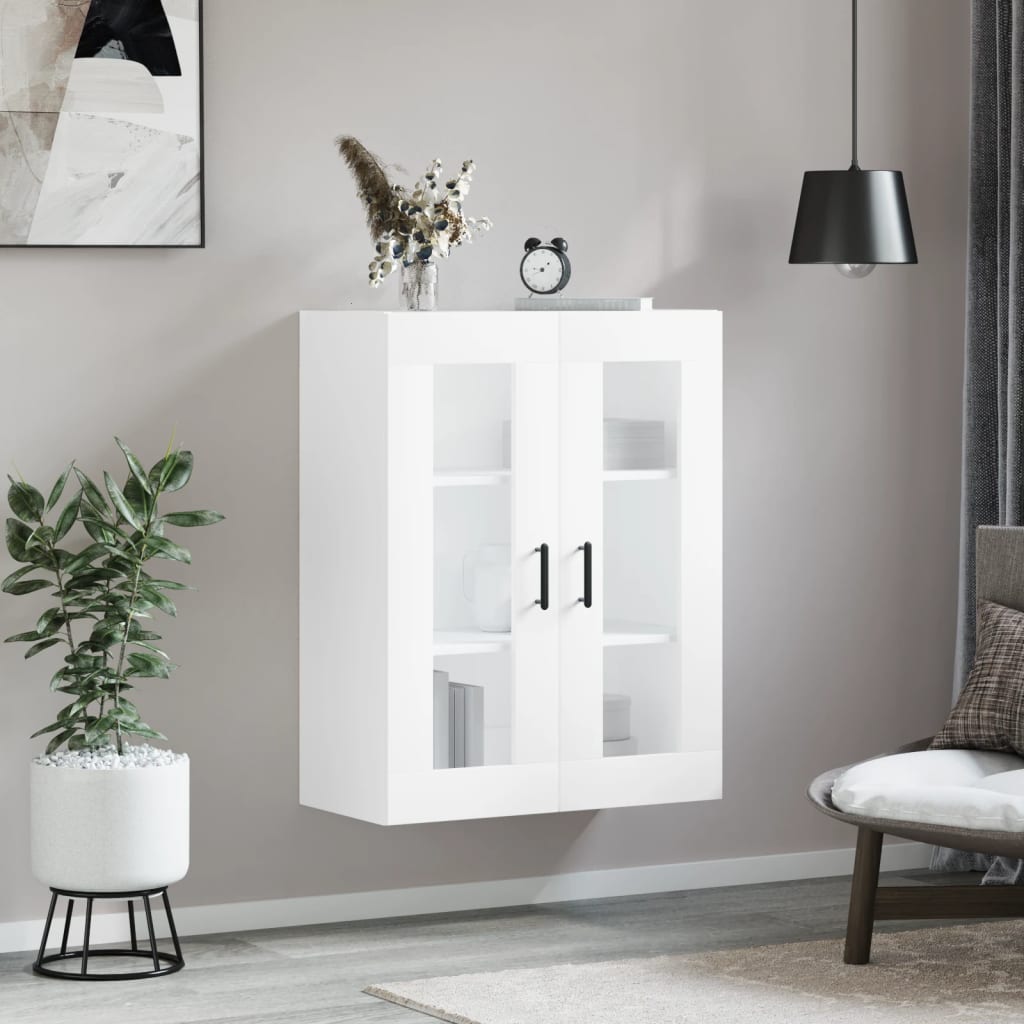 Wall Mounted Cabinet White 69,5x34x90 cm