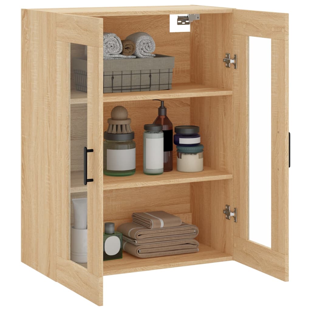 Wall Mounted Cabinet Sonoma Oak 69,5x34x90 cm
