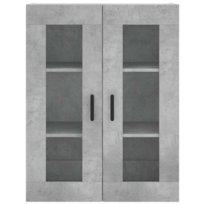 Wall Mounted Cabinet Concrete Grey 69,5x34x90 cm