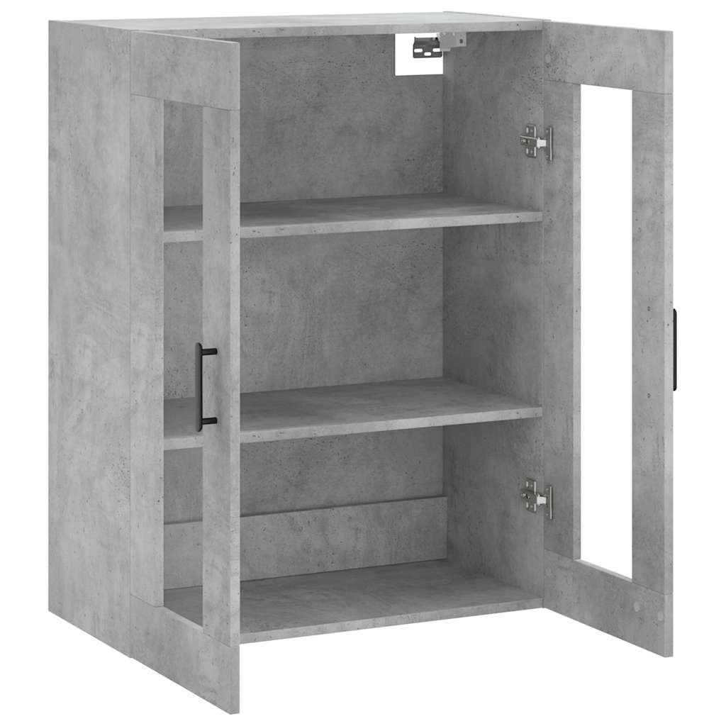 Wall Mounted Cabinet Concrete Grey 69,5x34x90 cm