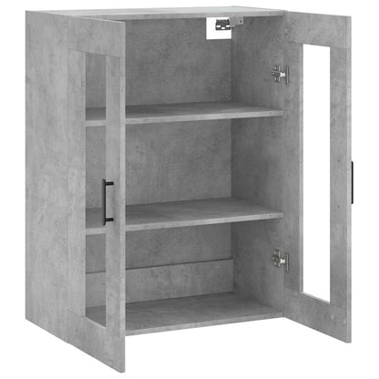 Wall Mounted Cabinet Concrete Grey 69,5x34x90 cm