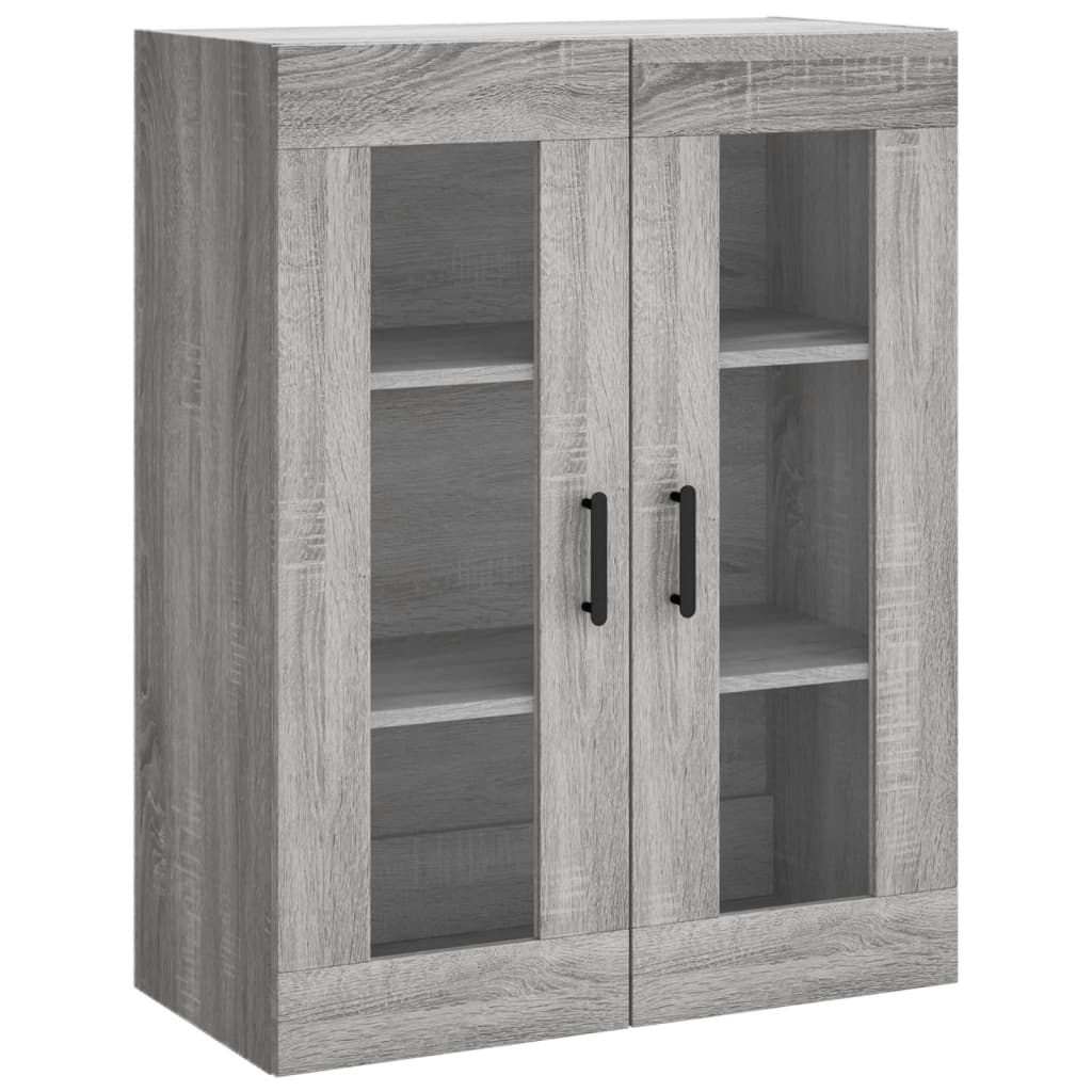 Wall Mounted Cabinet Grey Sonoma 69,5x34x90 cm