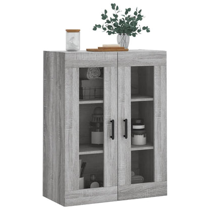Wall Mounted Cabinet Grey Sonoma 69,5x34x90 cm