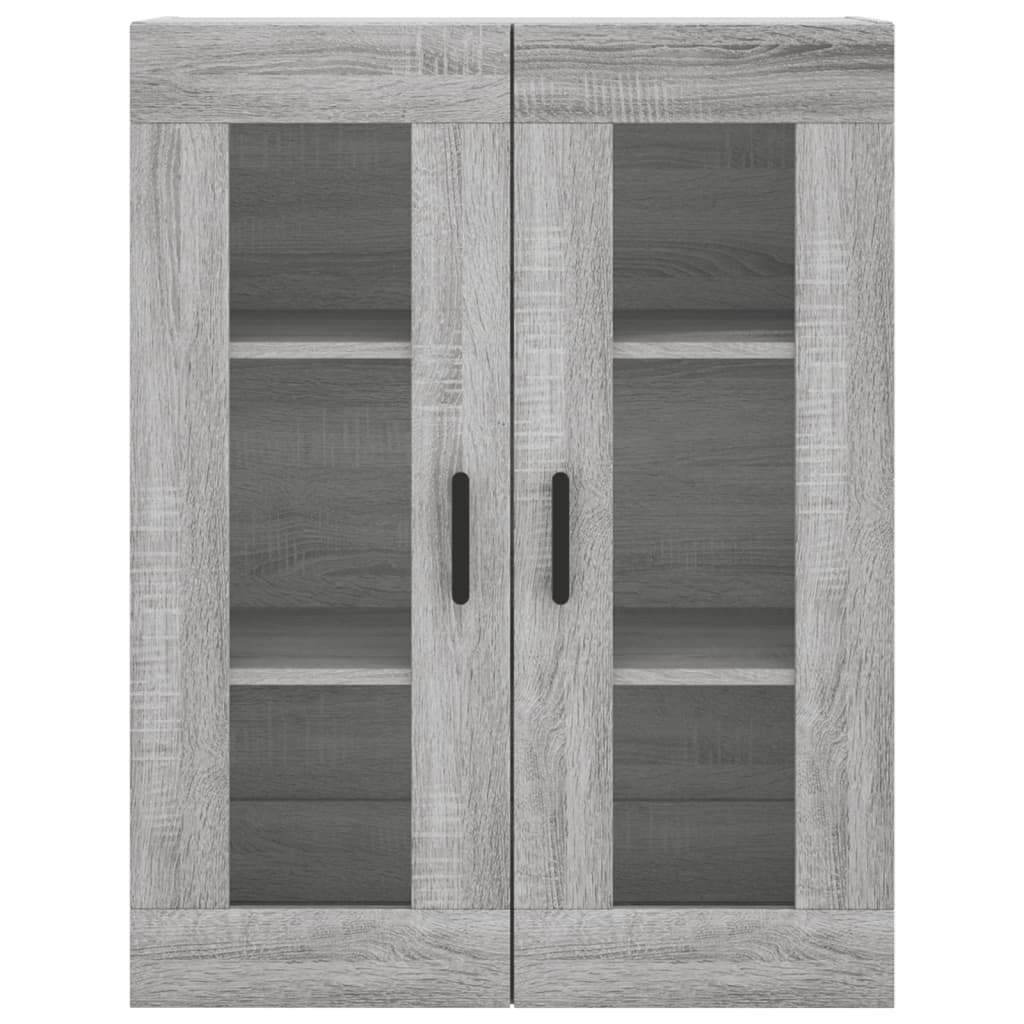 Wall Mounted Cabinet Grey Sonoma 69,5x34x90 cm