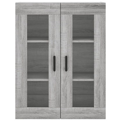Wall Mounted Cabinet Grey Sonoma 69,5x34x90 cm