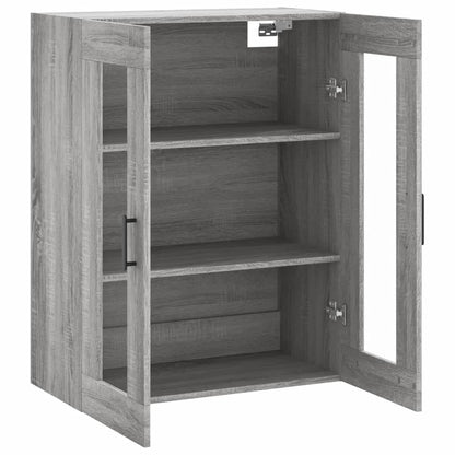 Wall Mounted Cabinet Grey Sonoma 69,5x34x90 cm