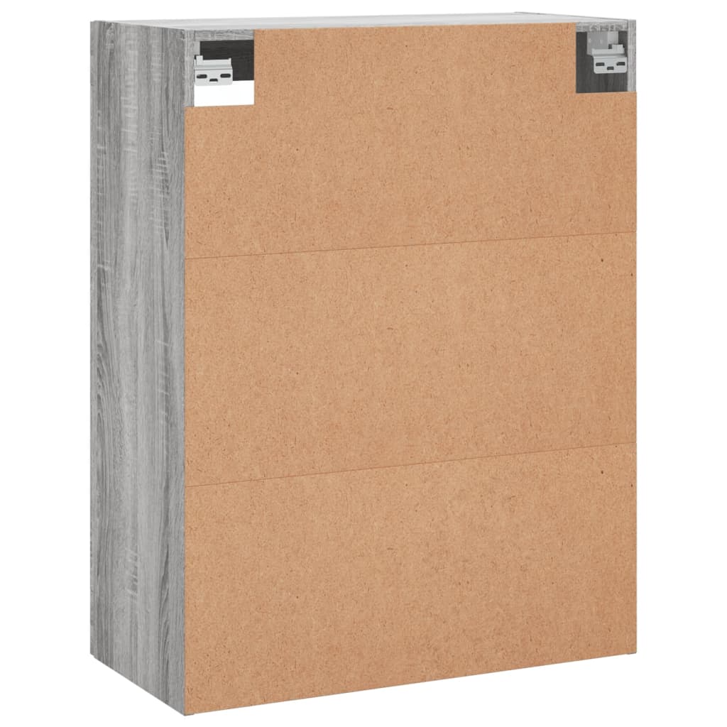 Wall Mounted Cabinet Grey Sonoma 69,5x34x90 cm