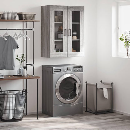 Wall Mounted Cabinet Grey Sonoma 69,5x34x90 cm