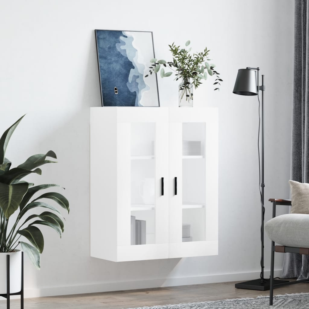 Wall Mounted Cabinet White 69,5x34x90 cm
