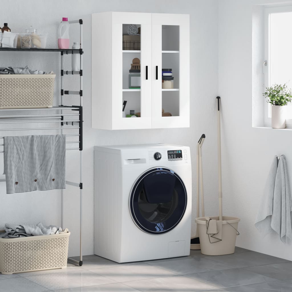 Wall Mounted Cabinet White 69,5x34x90 cm