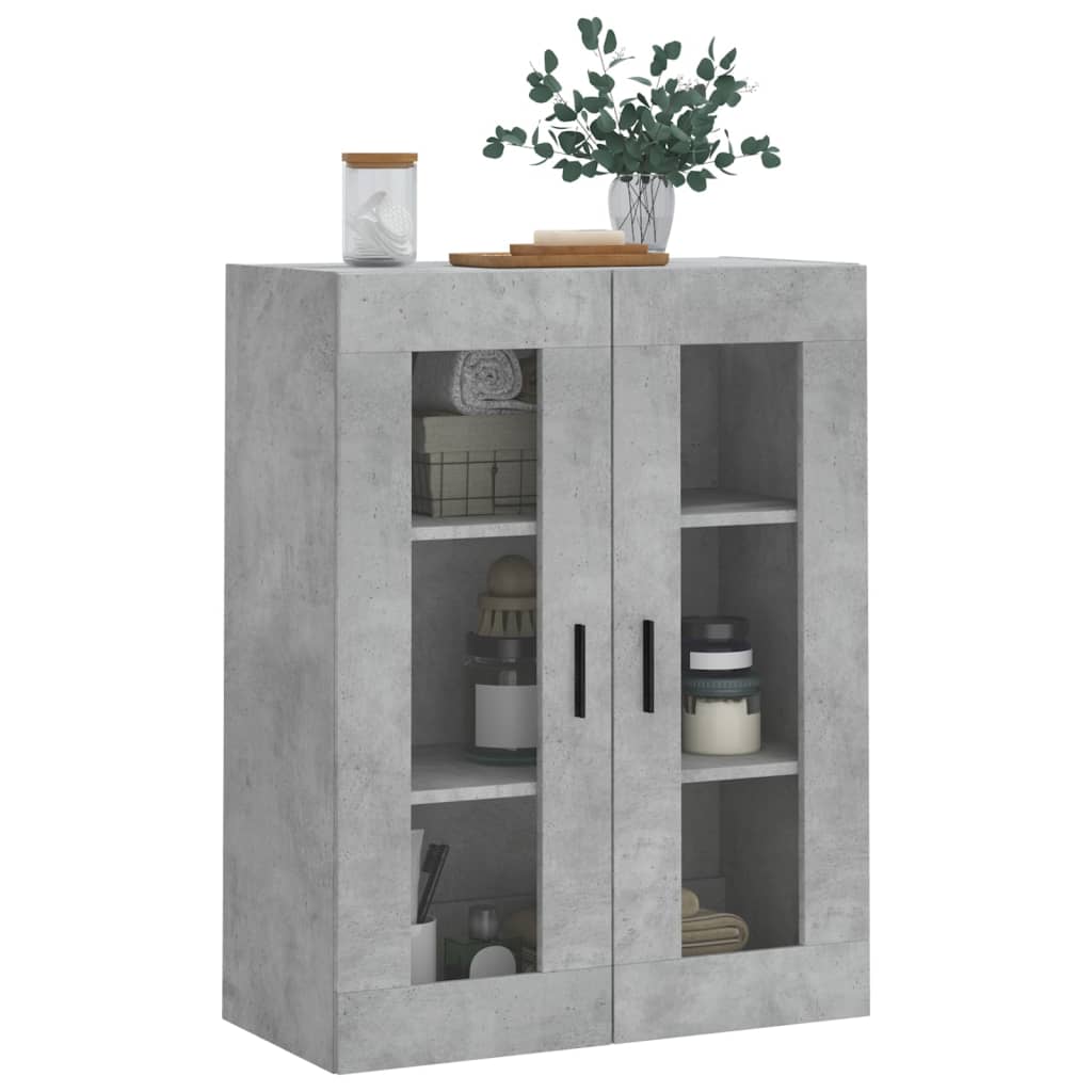 Wall Mounted Cabinet Concrete Grey 69,5x34x90 cm