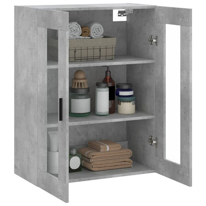 Wall Mounted Cabinet Concrete Grey 69,5x34x90 cm