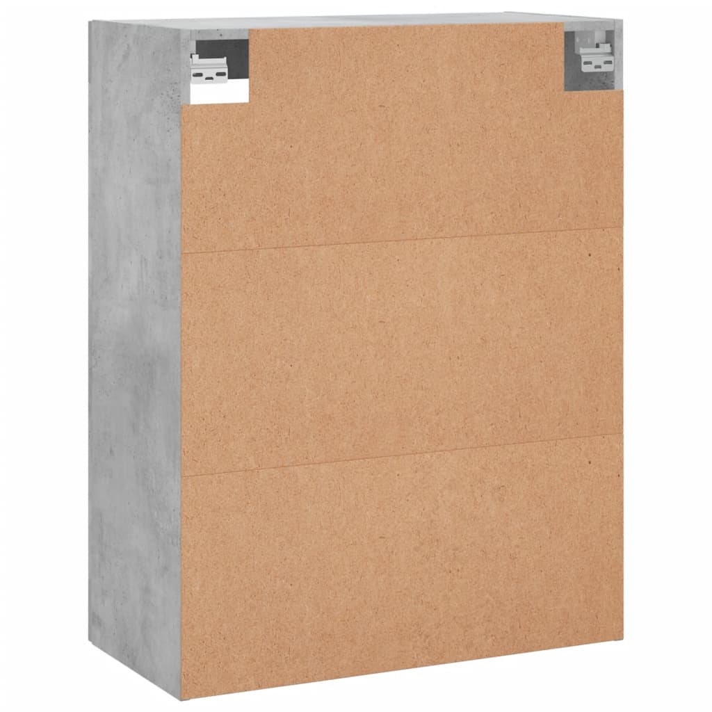 Wall Mounted Cabinet Concrete Grey 69,5x34x90 cm