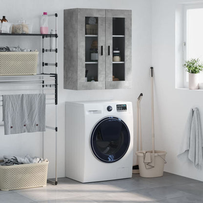 Wall Mounted Cabinet Concrete Grey 69,5x34x90 cm