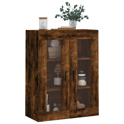 Wall Mounted Cabinet Smoked Oak 69,5x34x90 cm