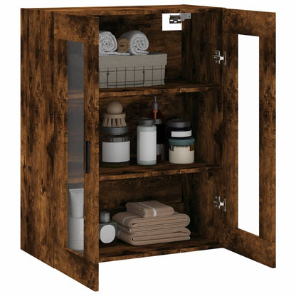 Wall Mounted Cabinet Smoked Oak 69,5x34x90 cm