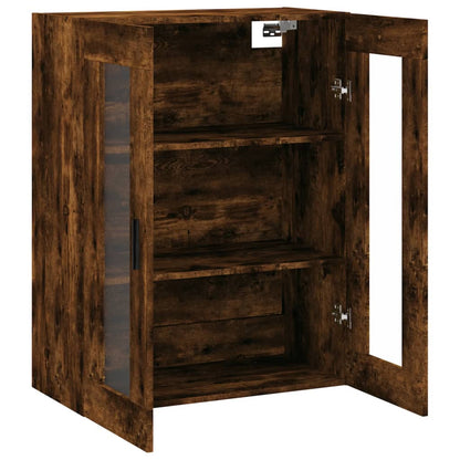 Wall Mounted Cabinet Smoked Oak 69,5x34x90 cm