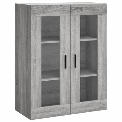 Wall Mounted Cabinet Grey Sonoma 69,5x34x90 cm