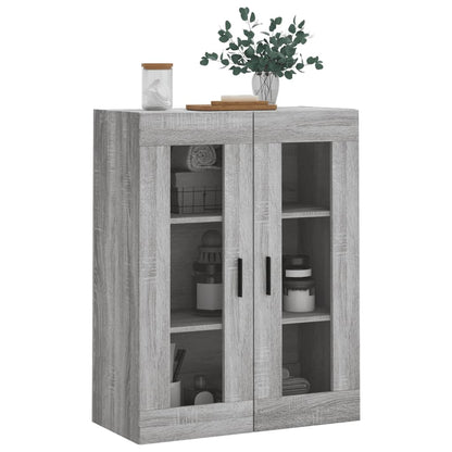 Wall Mounted Cabinet Grey Sonoma 69,5x34x90 cm