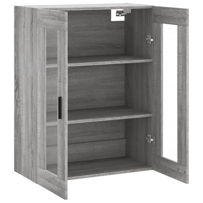 Wall Mounted Cabinet Grey Sonoma 69,5x34x90 cm