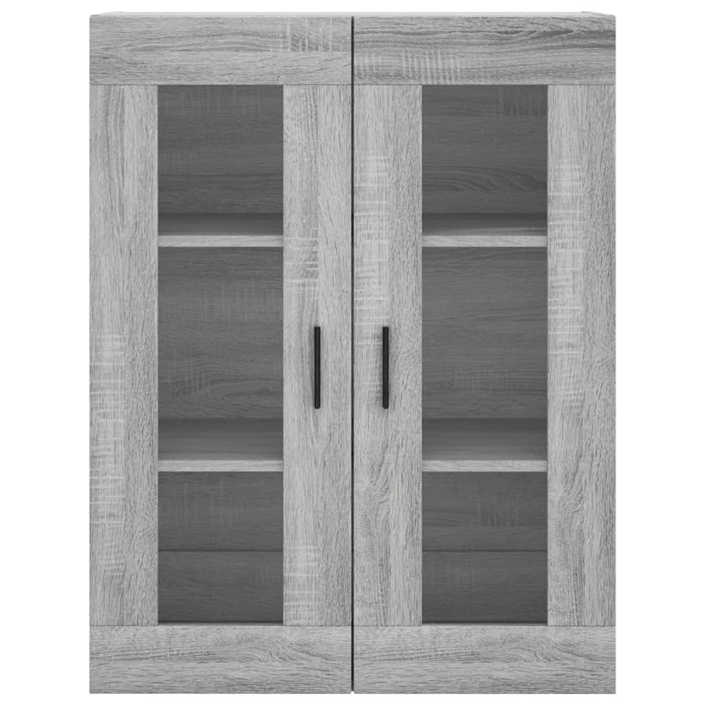 Wall Mounted Cabinet Grey Sonoma 69,5x34x90 cm