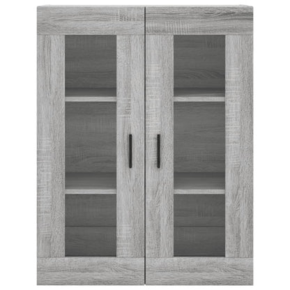 Wall Mounted Cabinet Grey Sonoma 69,5x34x90 cm
