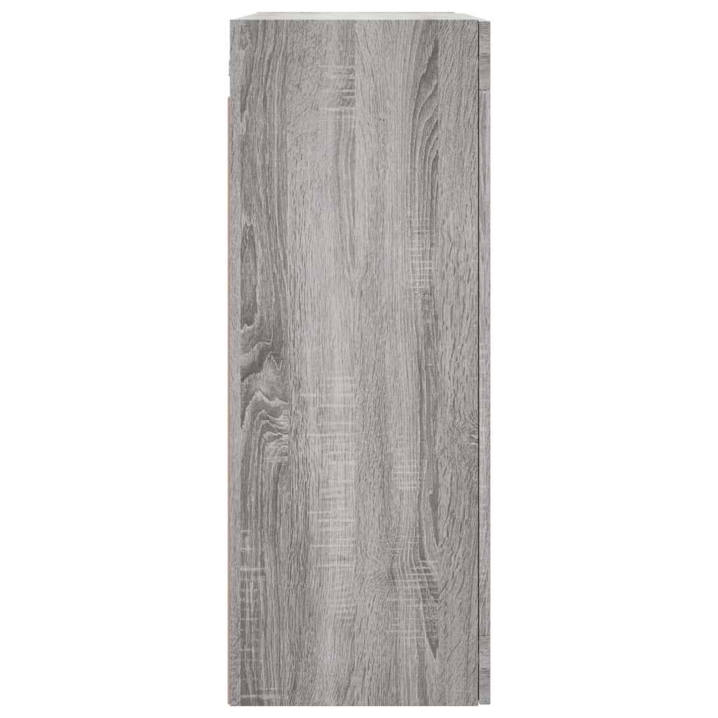 Wall Mounted Cabinet Grey Sonoma 69,5x34x90 cm