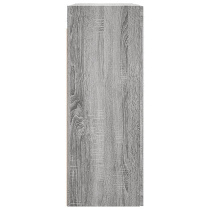 Wall Mounted Cabinet Grey Sonoma 69,5x34x90 cm
