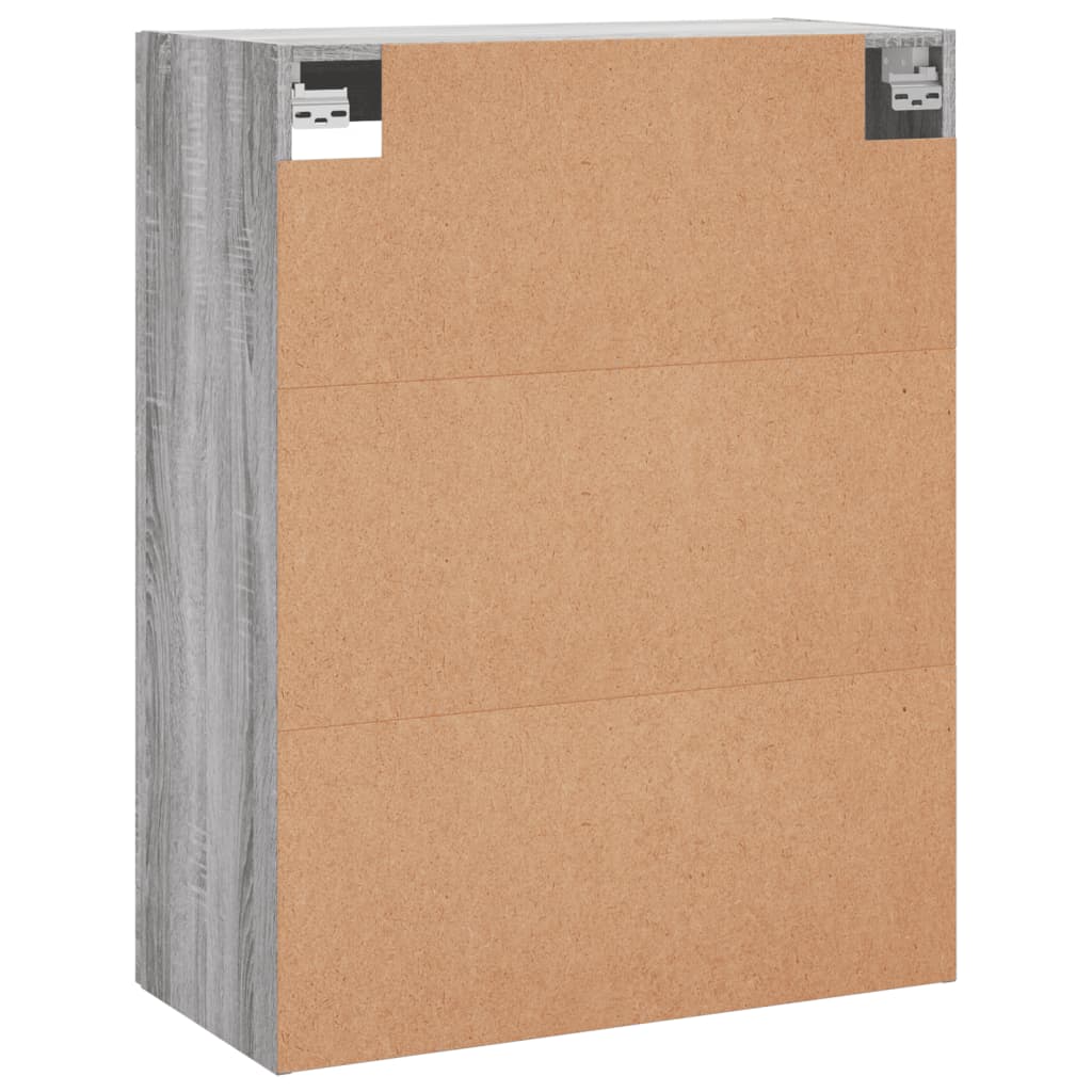 Wall Mounted Cabinet Grey Sonoma 69,5x34x90 cm