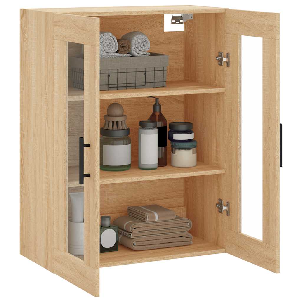 Wall Mounted Cabinet Sonoma Oak 69,5x34x90 cm