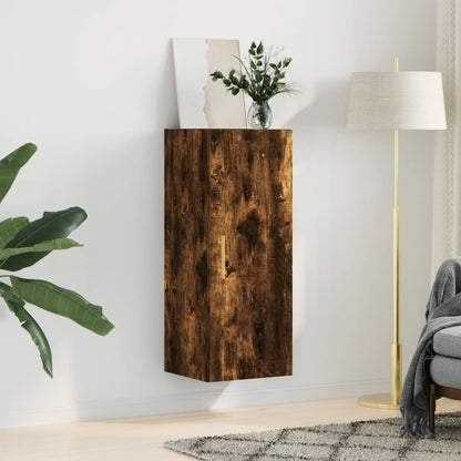 Wall Mounted Cabinet Smoked Oak 34.5x34x90 cm