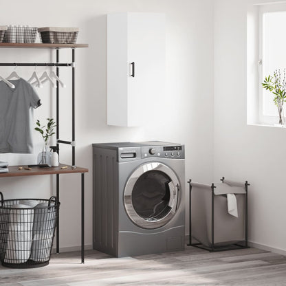 Wall Mounted Cabinet White 34.5x34x90 cm