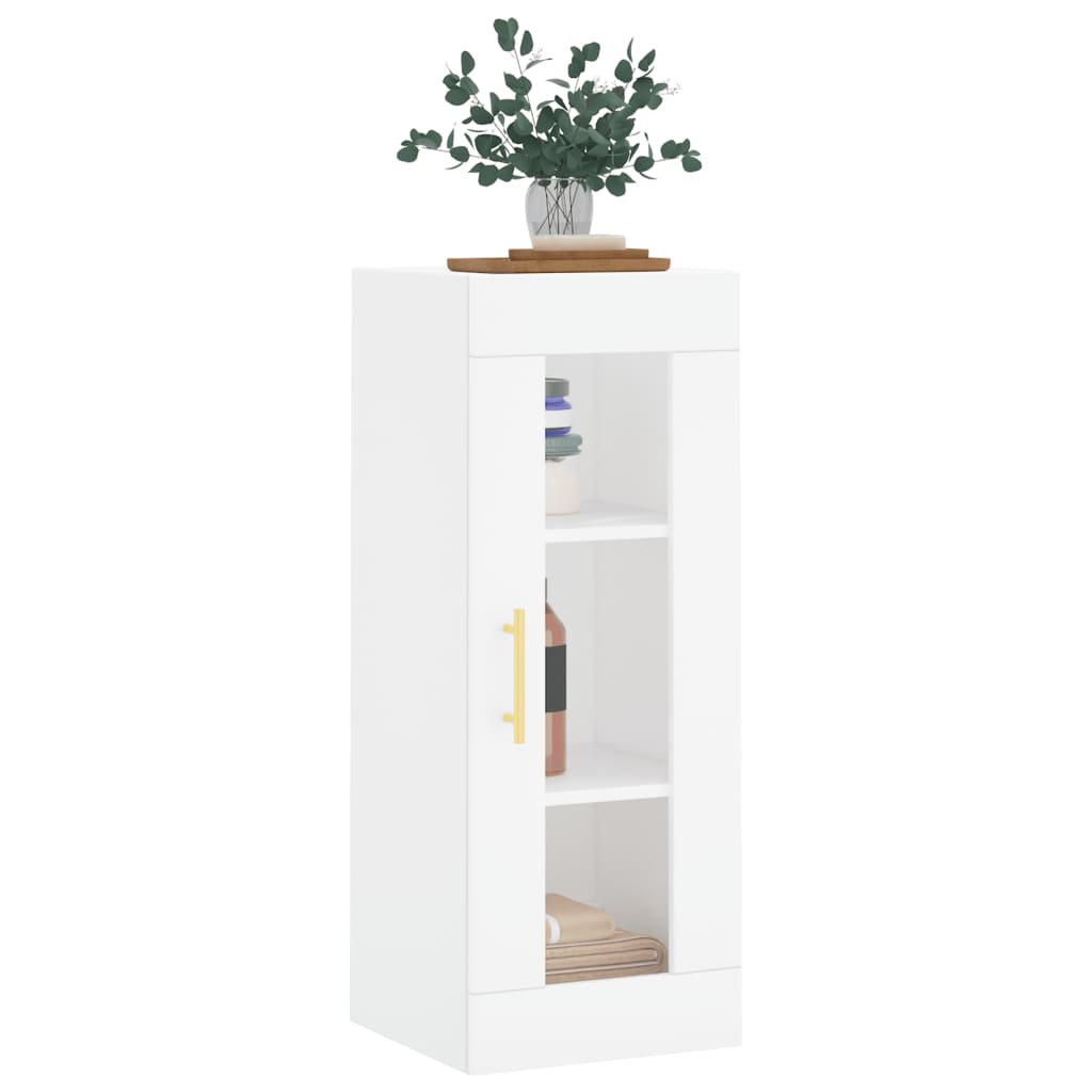 Wall Mounted Cabinet White 34.5x34x90 cm