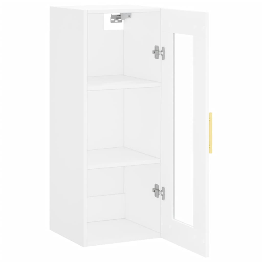 Wall Mounted Cabinet White 34.5x34x90 cm