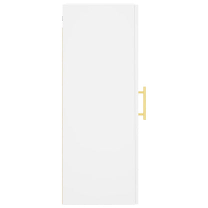 Wall Mounted Cabinet White 34.5x34x90 cm