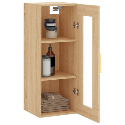 Wall Mounted Cabinet Sonoma Oak 34,5x34x90 cm