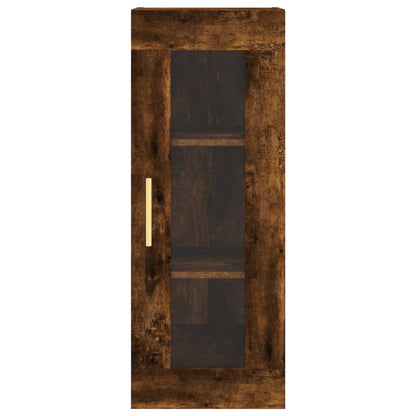 Wall Mounted Cabinet Smoked Oak 34.5x34x90 cm