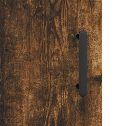 Wall Mounted Cabinet Smoked Oak 34.5x34x90 cm