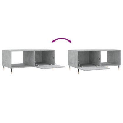 Coffee Table Concrete Grey 90x50x40 cm Engineered Wood