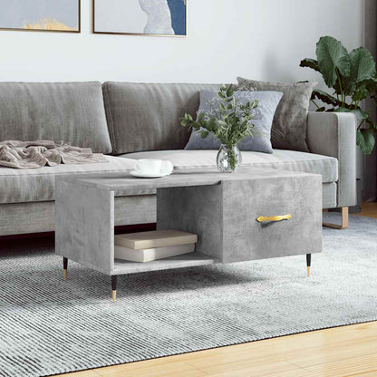 Coffee Table Concrete Grey 90x50x40 cm Engineered Wood